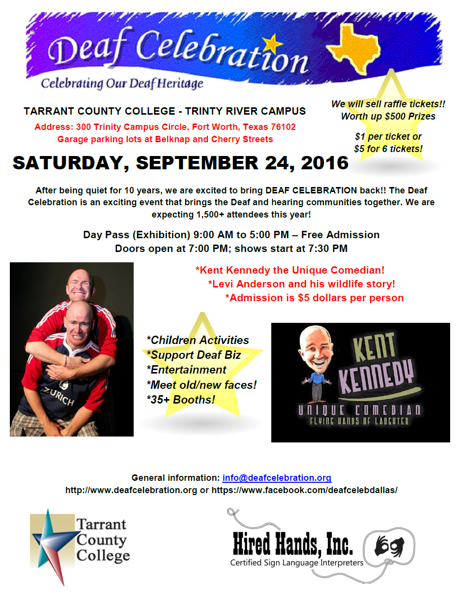 Levi Anderson the Deaf Comedian will join Deaf Celebration 2016 Expo