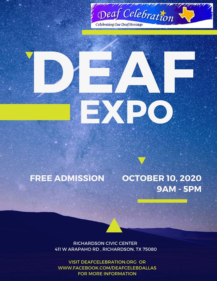 Deaf Celebration Expo 2020 is back! Mark Your Calendar! Official Deaf